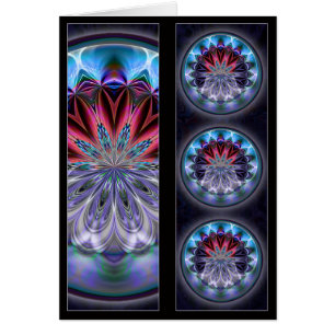 IceFire Mandala Lesezeichen Card