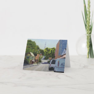 Icehouse Townscape Art Note Card Dankeskarte