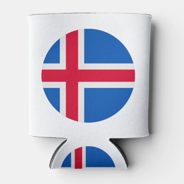 Iceland Flag Dosenkühler (Vorderseite)
