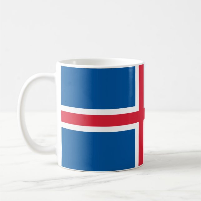 Iceland flag  kaffeetasse (Links)