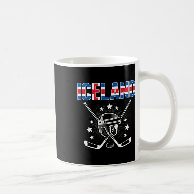 Iceland Ice Hockey Lovers Jersey Icelandic Hockey  Kaffeetasse (Rechts)
