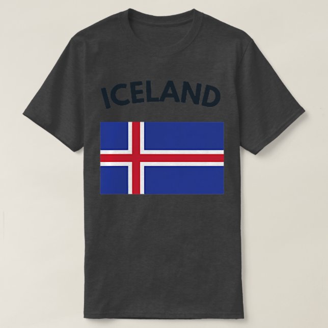 Iceland Souvenir Gift  T-Shirt (Design vorne)