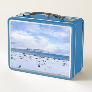 Iceland Winter Wonderland Metall Brotdose