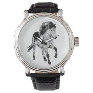 Icelandic horse in motion armbanduhr