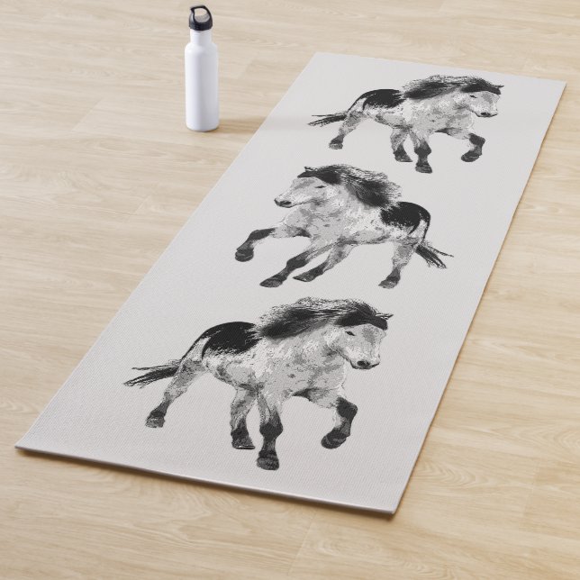 Icelandic horse in motion yogamatte (Beispiel)