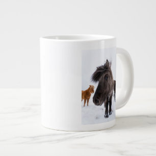 Icelandic Horse portrait Jumbo-Tasse
