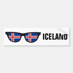 Icelandic Shades Custom Text & Color Autoaufkleber