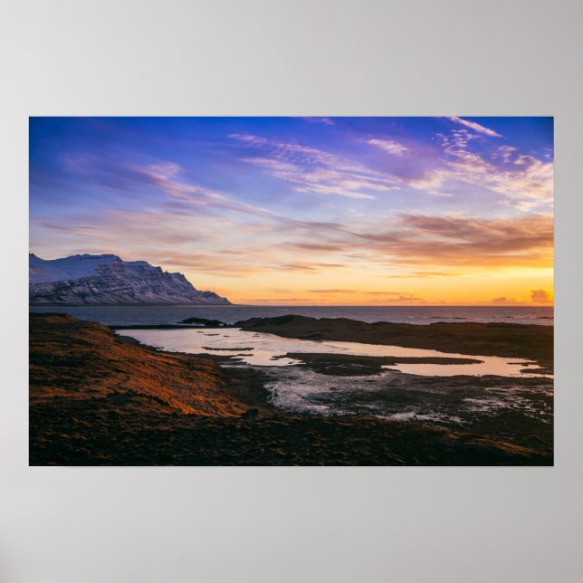 Icelandic Sunrise I Poster (Vorne)