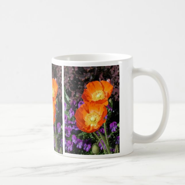 Icelanidc Mohnblumen-Tasse Tasse (Rechts)