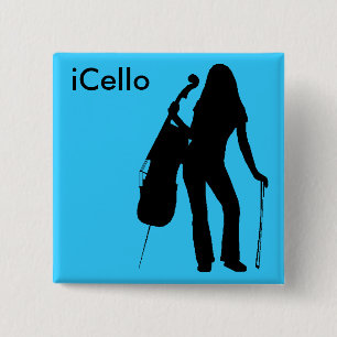 iCello Button (hellblau)
