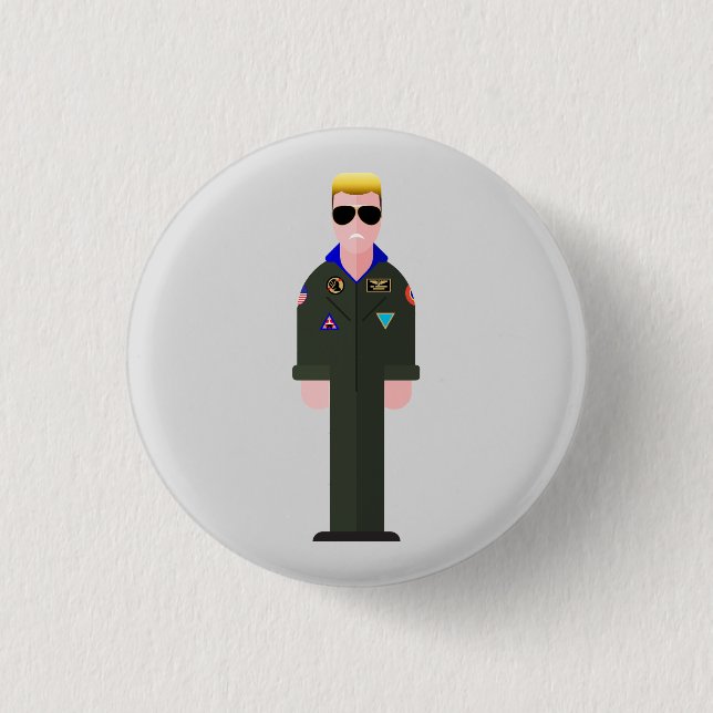 Iceman – 80s Movie Icon Button (Vorderseite)