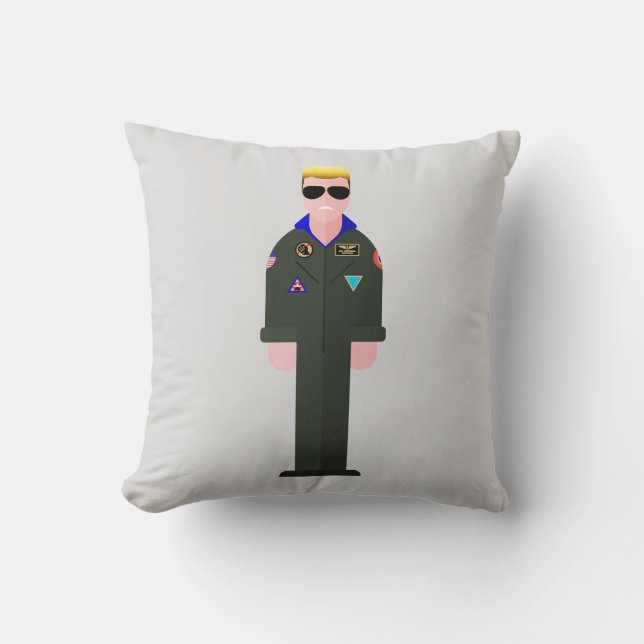 Iceman – Retro Movie Throw Pillow Kissen (Vorderseite)