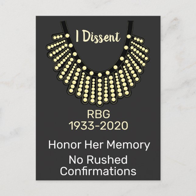 Ich abweichende RBG-Bestätigungen Postkarte (Vorderseite)