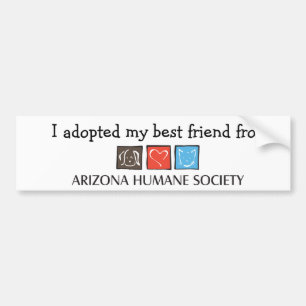 Ich adoptierte meinen bester Freund-Autoaufkleber Autoaufkleber