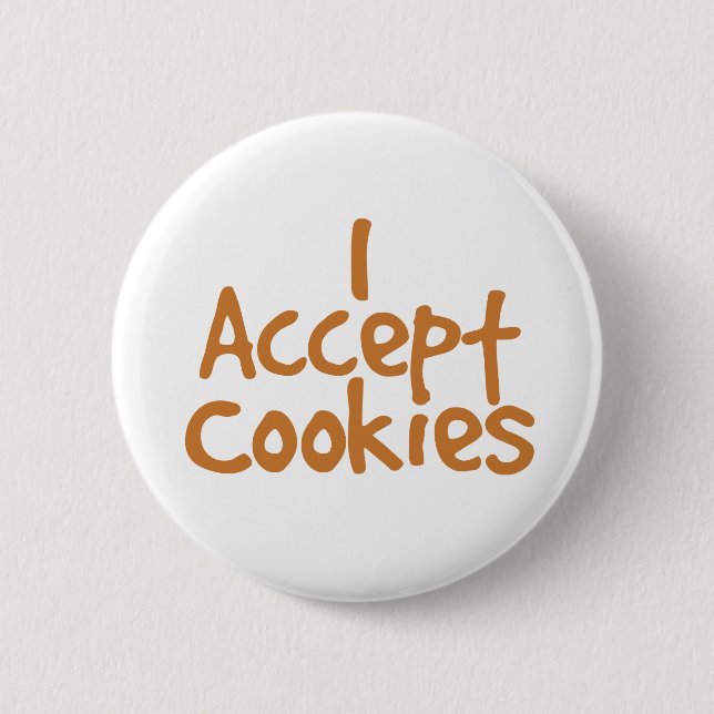 Ich akzeptiere Cookies Button (Vorderseite)