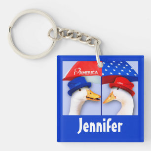 Ich Amerika. Funny Ducks Geschenk Schlüsselanhä Schlüsselanhänger