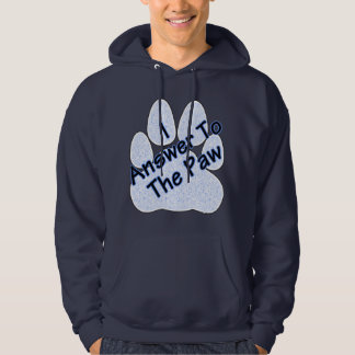 Ich antworte auf die Paw-Männerhutte Hoodie