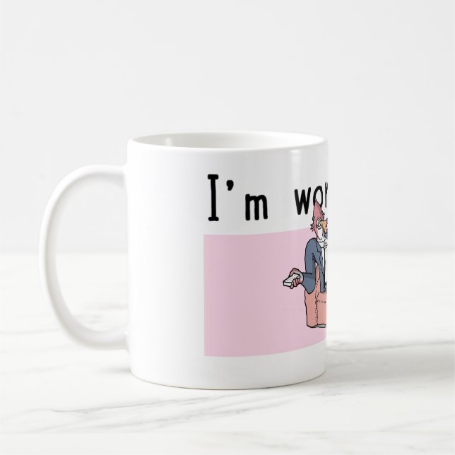 Ich arbeite an es Tasse (Links)