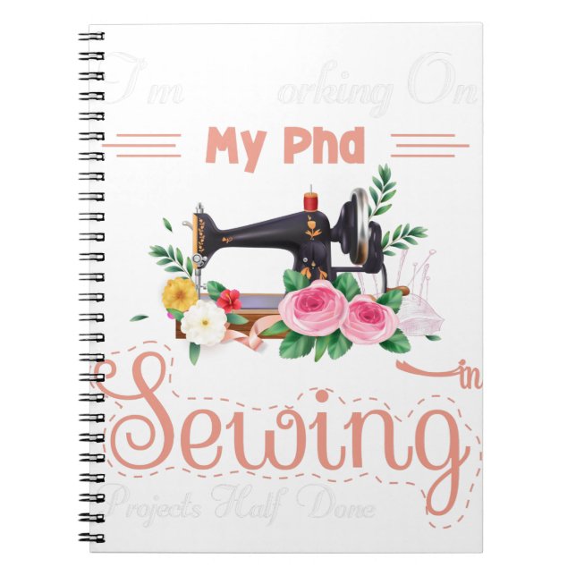 Ich arbeite an meinen Doktorandenprojekten, die zu Notizblock (Vorderseite)