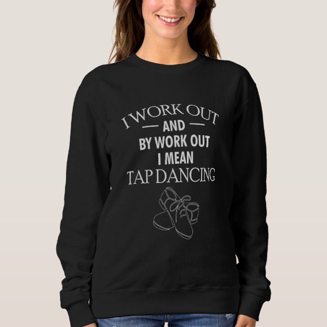 Ich arbeite aus, und durch mein Training bin ich G Sweatshirt (Vorderseite)
