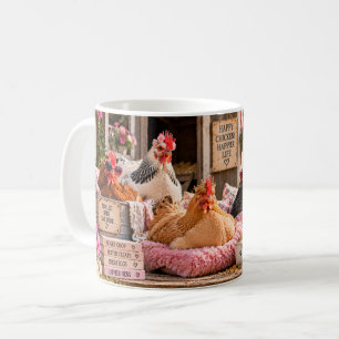 Ich arbeite, damit meine Hühner schöne Dinge haben Kaffeetasse