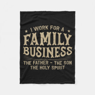 Ich Arbeite Für Ein Familienunternehmen Christlich Fleecedecke