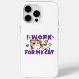 Ich arbeite für meine Katze – Lustiges Geschenk fü Case-Mate iPhone Hülle