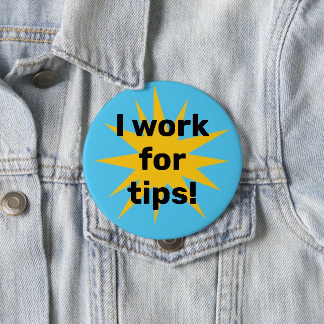 Ich arbeite für Tipps! Sternexplosion Button (Beispiel)