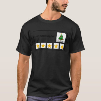 Ich arbeite für Weihnachten Break 5 Sterne Weihnac T-Shirt