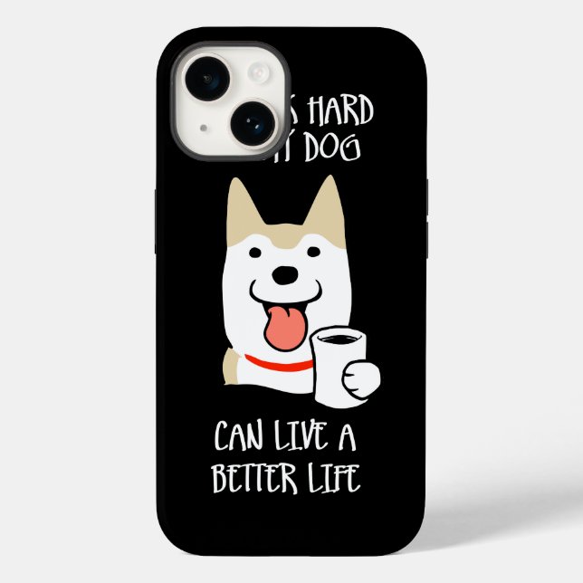 Ich arbeite hart Case-Mate iPhone hülle (Rückseite)