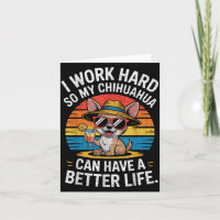 Ich arbeite hart, damit mein Chihuahua-Hund ein be