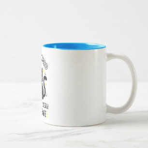 Ich arbeite hart, damit meine Katze ein besseres L Zweifarbige Tasse