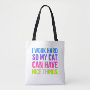 Ich arbeite hart für meine Katze