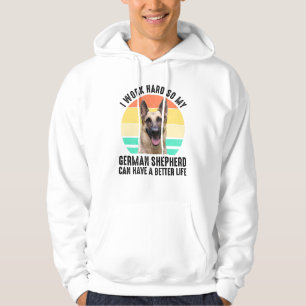 Ich arbeite hart, mein deutscher Hirte Hoodie