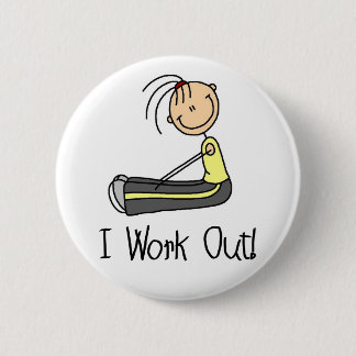 Ich arbeite Knopf aus Button