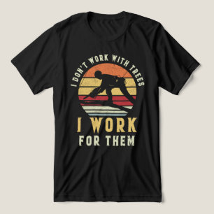 Ich arbeite nicht mit Bäumen, sondern für sie Tri-Blend Shirt