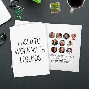 Ich arbeitete früher mit Legends 10 Coworker Foto Karte