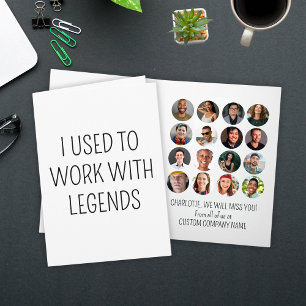 Ich arbeitete früher mit Legends 16 Coworker Foto Karte