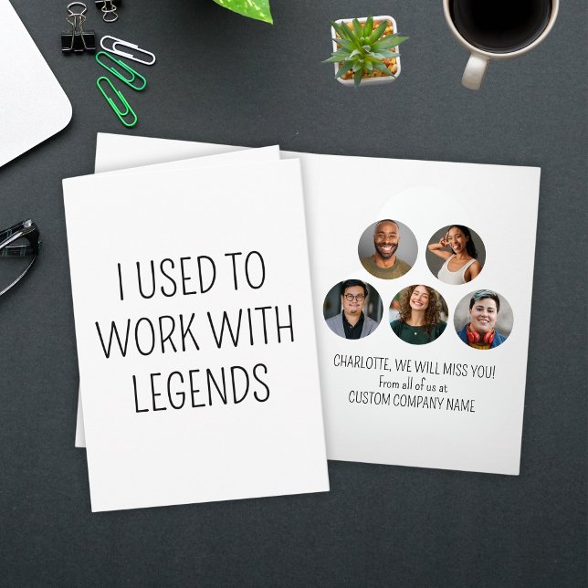 Ich arbeitete früher mit Legends 5 Coworker Foto Karte (I Used To Work With Legends 5 Coworker Photo Card
)