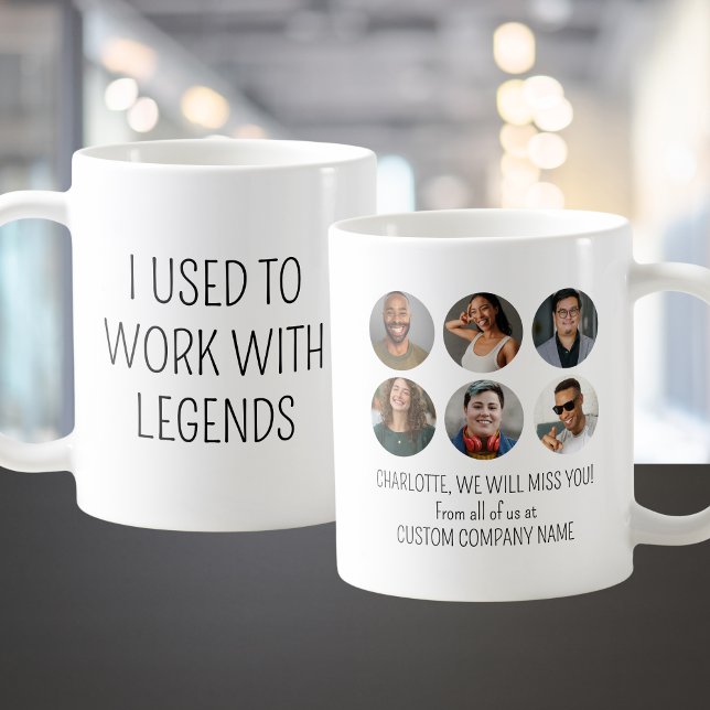 Ich arbeitete früher mit Legends 6 Coworker Foto Kaffeetasse (I Used To Work With Legends 6 Coworker Photo Coffee Mug
)
