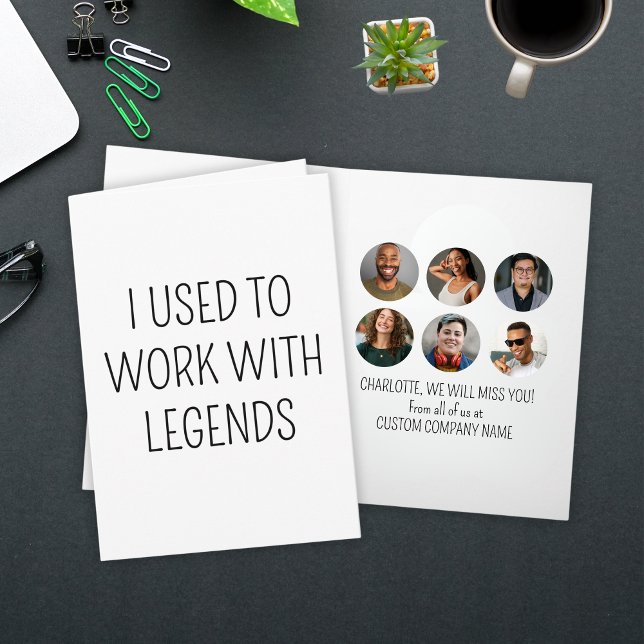 Ich arbeitete früher mit Legends 6 Coworker Foto Karte (I Used To Work With Legends 6 Coworker Photo Card
)