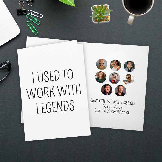 Ich arbeitete früher mit Legends 8 Coworker Foto Karte (I Used To Work With Legends 8 Coworker Photo Card
)
