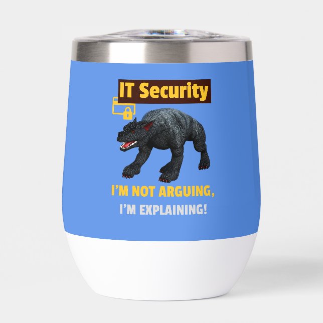 Ich argumentiere nicht, dass ich Funny IT Security (Vorderseite)