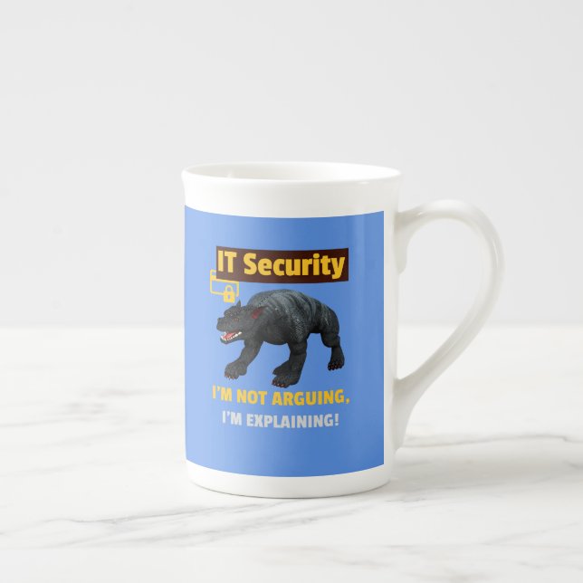 Ich argumentiere nicht, dass ich Funny IT Security Prozellantasse (Rechts)