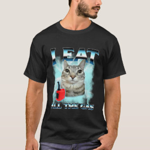 Ich aß den ganzen Gas-Zement-Katze-Meme-Funny-Vira T-Shirt