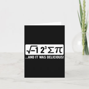 Ich aß etwas Pi - Funny Pi Day und Mathe Lover Ges Karte
