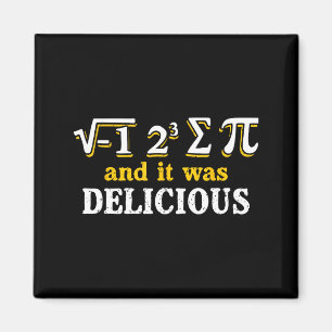 Ich aß etwas Pie und es war lecker Lustiger Pi-Tag Magnet
