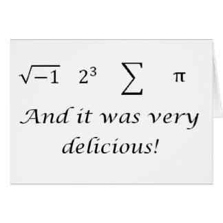 Ich aß irgendein Tortenmathe-Shirt