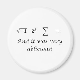 Ich aß irgendein Tortenmathe-Shirt Magnet