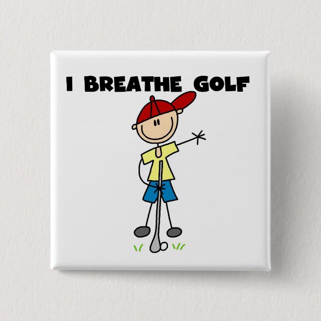 Ich atme Golf Button (Vorderseite)